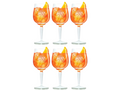 Verres Aperol Spritz - 450 ml - Verre officiel - 6 pièces