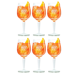 Aperol Verres Spritz 450ml - Set 6 - Design Moderne verre - Solide - Pour Spritz