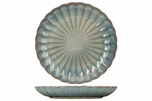 Service de vaisselle Cosy & Trendy Astera Ocean 16 pièces / 4 personnes - 4 assiettes Assiette, 4 assiettes creuses, 4 bols et 4 sachets