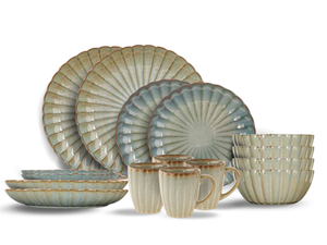 Set de vaisselle Cosy & Trendy - 4 personnes - Astera Ocean - 350 ml - 16 pièces