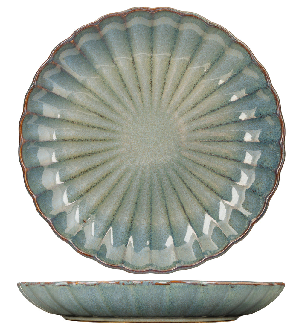 Assiettes à petit-déjeuner/à dessert Cosy & Trendy - Astera Bleu Océan - ø 21 cm - Lot de 4