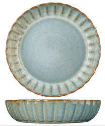 Assiettes creuses/assiettes à pâtes Cozy & Trendy - Astera Bleu Océan - ø 22 cm - Lot de 4