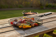 Panier à griller Cookinglife BBQ Fire & Flavour 41,5 x 31,5 x 6 cm - Métal antiadhésif - Accessoire pour griller légumes et viandes