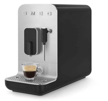 Machine à Café Automatique SMEG avec mousseur à lait - 1350 W - Noir - 1,4 litres - BCC12BLMEU