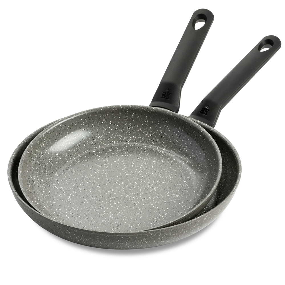 Set de Poêles BK Granit Aluminium - ø 24 et 28 cm - Revêtement antiadhésif céramique