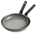 Set de Poêles BK Granit Aluminium - ø 24 et 28 cm - Revêtement antiadhésif céramique