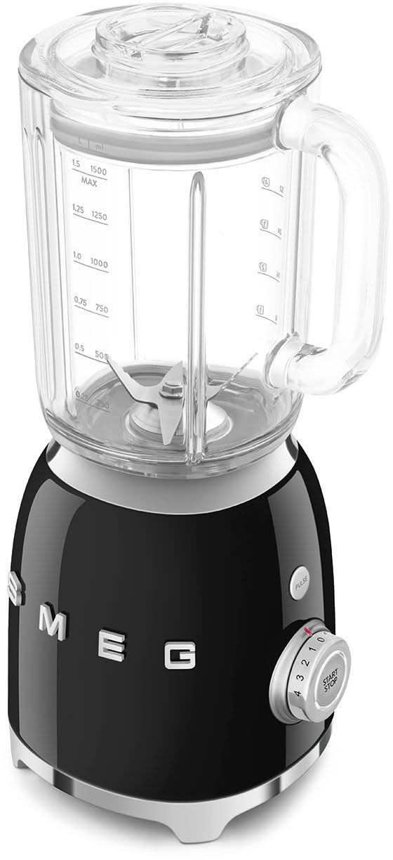 Mixeur SMEG - 800 W - noir - 1,5 litres - BLF03BLEU