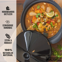 Tagine en fonte Blackwell - Noir ø 30 cm / 3 litres - sans revêtement antiadhésif