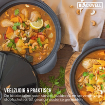 Tagine en fonte Blackwell - Noir ø 30 cm / 3 litres - sans revêtement antiadhésif