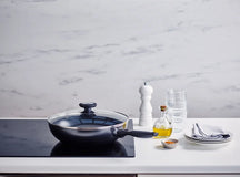 Beka poêle wok avec couvercle en verre Pro Induc Ø 28 cm – revêtement antiadhésif céramique