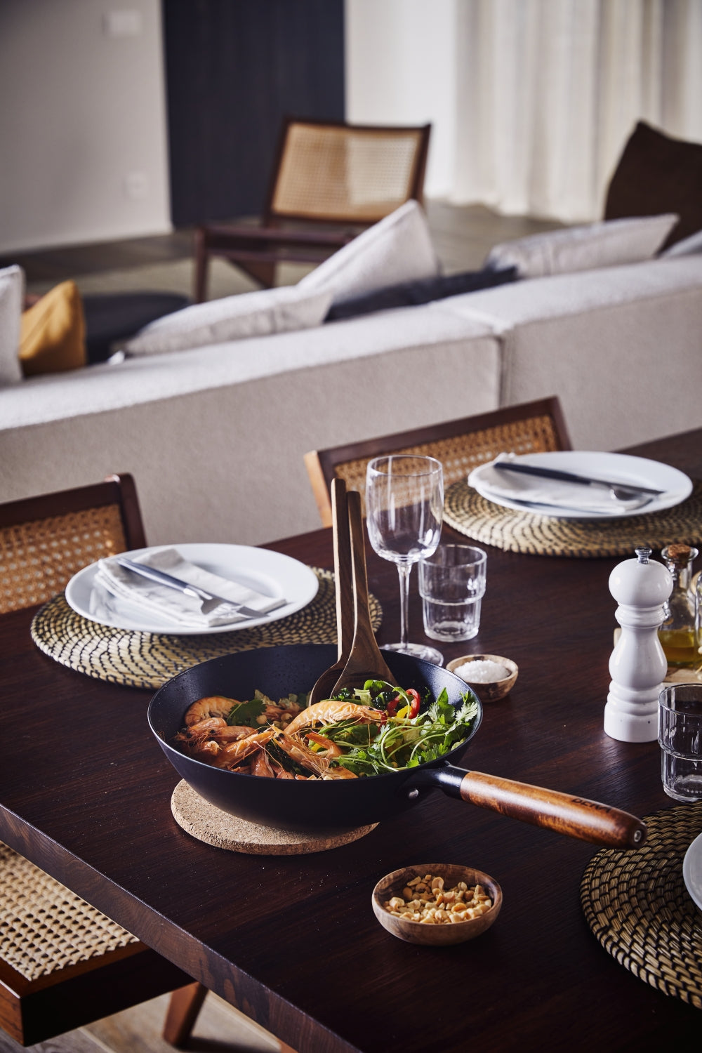 Beka Wokpan Mandala Gietijzer ø 24 cm - keramische anti-aanbaklaag - geschikt voor alle warmtebronnen