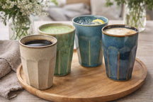 Tasse en faïence 330 ml - Lot de 4 - Cookinglife