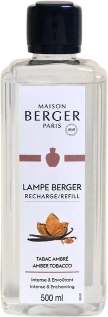 Recharge Lampe Berger - pour brûle-parfum - Tabac Ambré - 500 ml