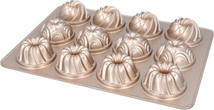 Set de moules a muffins Birkmann - en aluminium - Contoura - ø 8 cm - 12 cavités