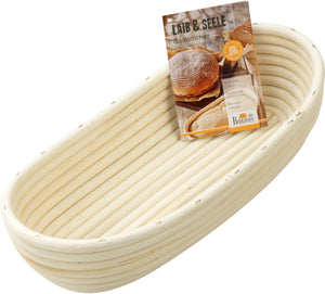 Panier de fermentation Birkmann - Panier ovale - Laib & Seele - 30 x 14 x 6,5 cm