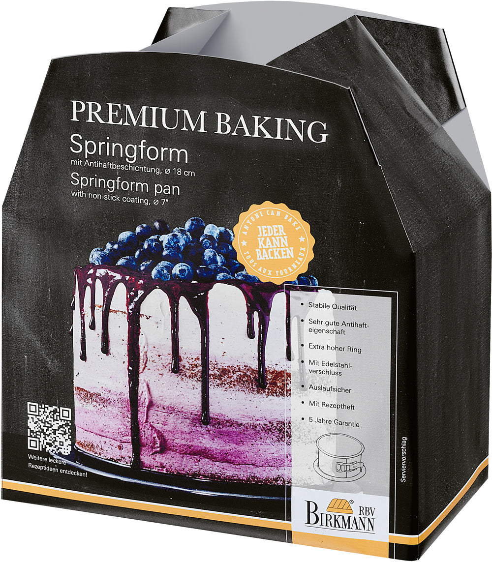 Birkmann Moule à charnière Premium Baking ø 18 x 12 cm