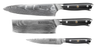 Blackwell Knife Set (Couteau de chef + Couteau à légumes + Couteau de bureau) - Style japonais - Acier damassé 67 couches - VG10 - 3 pièces
