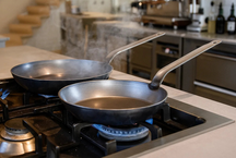 Blackwell poêle acier embouti type lyonnaise Ø 24 cm – sans revêtement antiadhésif