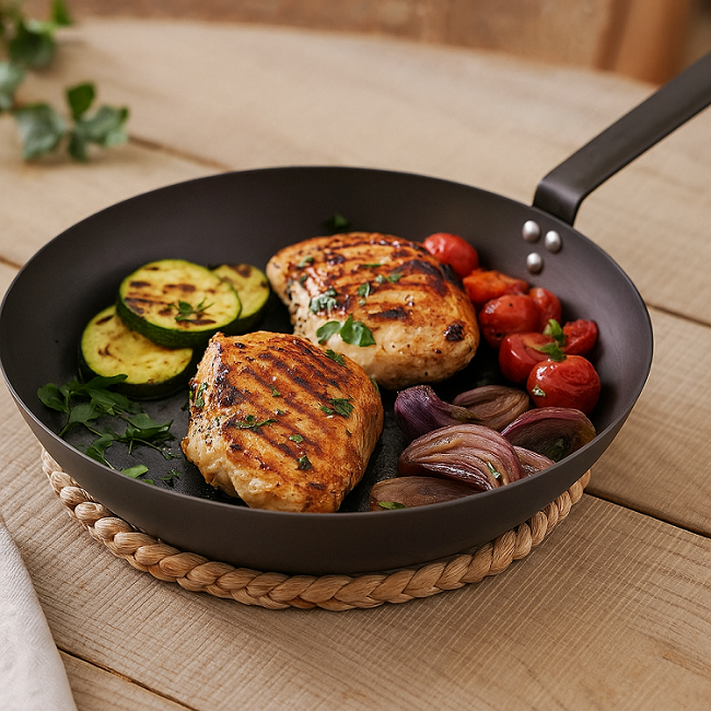 Blackwell poêle acier carbone Ø 28 cm – sans revêtement antiadhésif