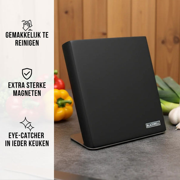 Bloc de couteaux Blackwell - Magnétique Noir - sans couteaux
