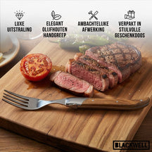 Fourchettes à steak Blackwell Laguiole - Bois d'olivier - 6 pièces