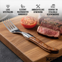 Fourchettes à steak Blackwell Laguiole - Bois de rose - 6 pièces