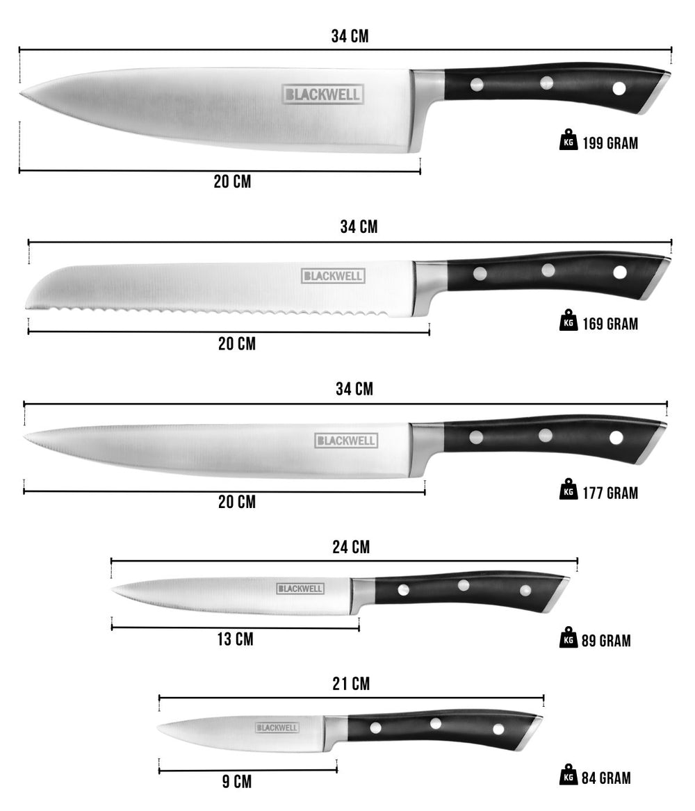 Ensemble de couteaux Blackwell Deluxe 6 pièces
