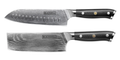 Set de couteaux Blackwell (couteau Santoku + couteau à légumes/Nakiri) - Style japonais - Acier damassé 67 couches - VG10 - 2 pièces