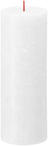 Bougie cylindrique rustique Bolsius Cloudy White - 19 cm / ø 7 cm