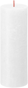 Bougie cylindrique rustique Bolsius Cloudy White - 19 cm / ø 7 cm