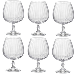 Set de verres à cognac Bormioli - Verres à brandy - America20s - 650ml - 6 pièces