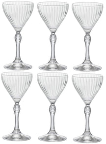 Verres à liqueur Bormioli Rocco America des années 20, 140 ml - Lot de 6