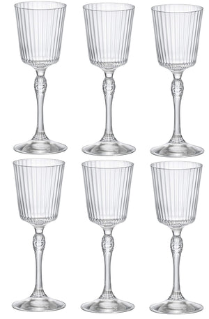 Ensemble de verres a liqueur Bormioli Rocco - America 20s - 80 ml - 6 pièces