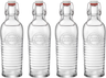 Bouteilles Bormioli Rocco Swing-top / Bouteilles Weck Officina 1825 - Transparent - 1,2 litres - 4 pièces