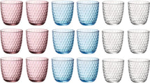 Bormioli Rocco Set de Verres Colorés Serrure - 18 pièces