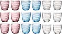 Bormioli Rocco Set de Verres Colorés Serrure - 18 pièces