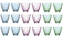 Bormioli Rocco Set de verres Flora couleurs - 250 ml - 18 pièces