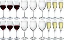 Bormioli Rocco Wine Glass Set Premium (Verres à vin et verres à champagne) - ensemble de 18 pièces