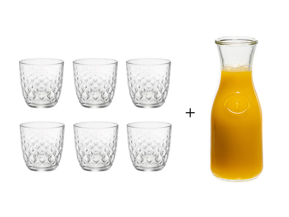 Ensemble de verres a eau Bormioli Rocco - Gobelet - Glit - 295 ml - 7 pieces