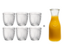 Verres à eau Bormioli Rocco Line Transparent 290 ml - 6 pièces + Carafe Cookinglife 1 L