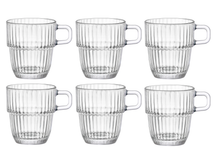 Set de tasses à café Bormioli Rocco - Avec anse - Barshine - 185ml - 6 pièces