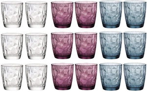 Bormioli Rocco - Verres à eau - Tumblers - Diamond 300 ml - 18 pièces