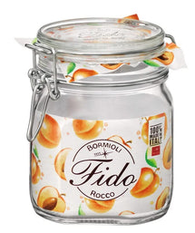 Bocal carré Fido de Bormioli Rocco de 750 ml