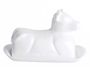 Beurrier en porcelaine Cookinglife - Vache - 20 x 12 cm