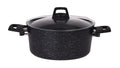 Kookpan met deksel - Black Speckle - Aluminium ø 20 cm / 2.7 liter - Geschikt voor alle warmtebronnen - standaard anti-aanbaklaag - Cookinglife