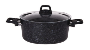 Casserole Cookinglife - En aluminium - Black Speckle - 2,7 L