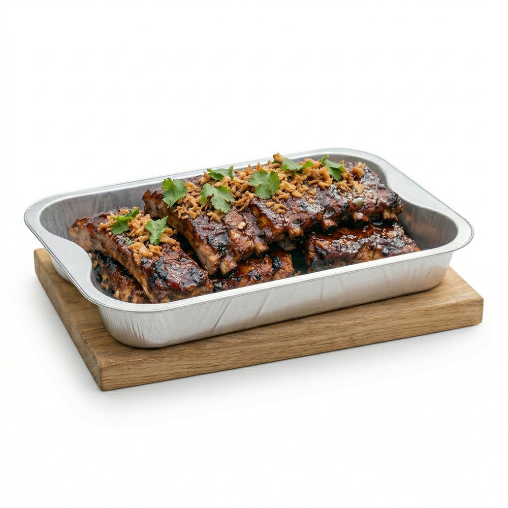 Plateaux de cuisson en aluminium pour barbecue Cookinglife Grill / Plateau de cuisson pour barbecue - 30 x 20 cm - 9 pièces