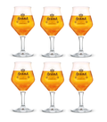 Verres à bière de marque Diamant sur pied 250 ml - 6 pièces