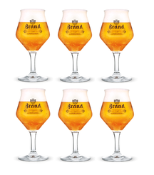 Verres à bière de marque Diamant sur pied 250 ml - 6 pièces