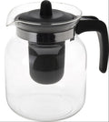 Cookinglife Theepot met Kunststof Theefilter - Borosilicaat Glas - 1.5 Liter